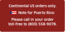 Note for Puerto Rico orders